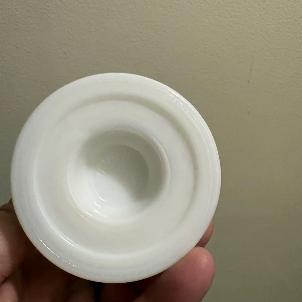 White Hobnail Glass Bell Ornament - Brand Unspecified